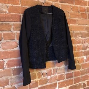 Tweed jacket blue/black/silver